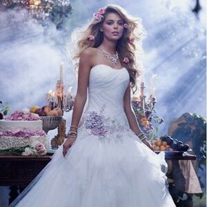 Alfred Angelo Disney Fairytale Sleeping Beauty 238 Wedding Dress Size 10 NWT